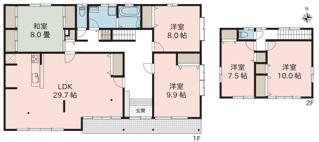 大きな敷地が魅力の５ＬＤＫです。